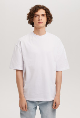 Белая футболка мужская Oversize