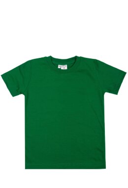 Зелёная детская футболка
