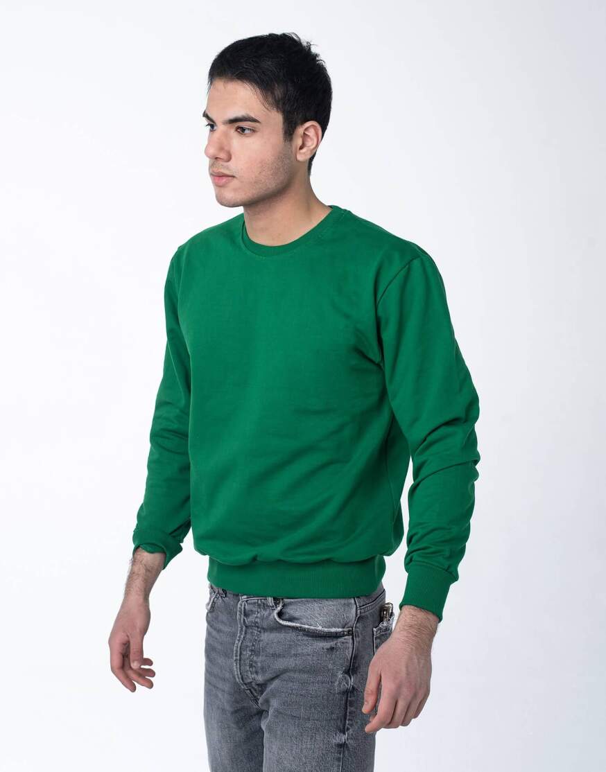 Зелёный свитшот мужской оптом